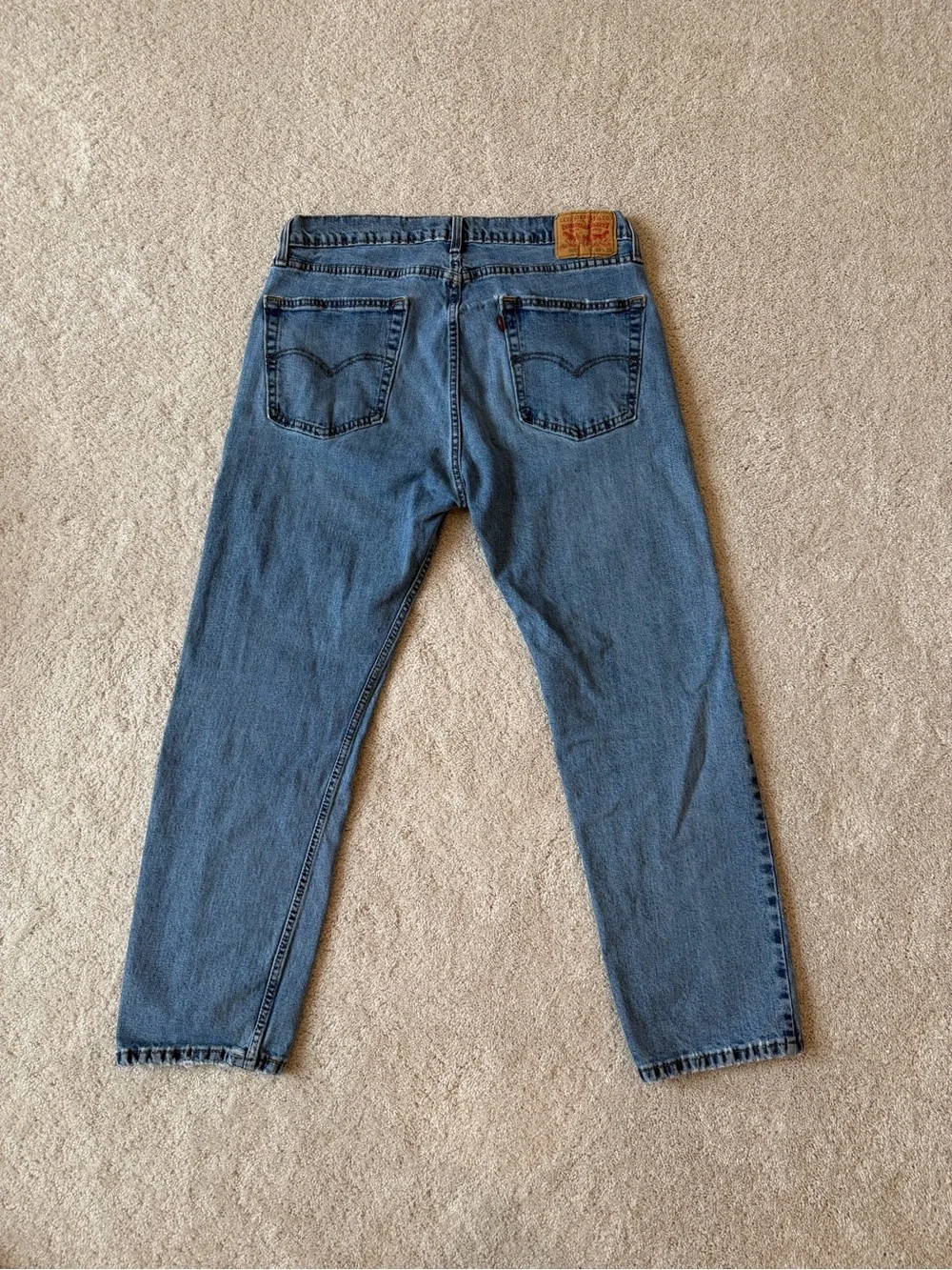 Levi's Men's 36x29 Straight Blue Denim Jeans